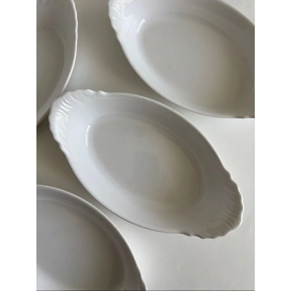 Revol France La Porcelain France 4 White Au Gratin Dishes